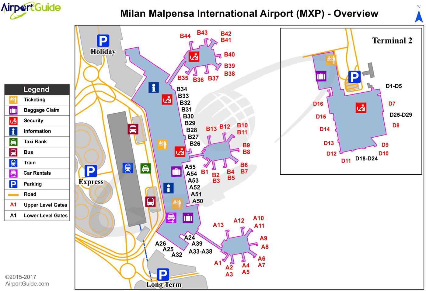 ミラノマルペンサ空港に地図 ノマルペンサエアポートマップ ロンバルディア イタリア