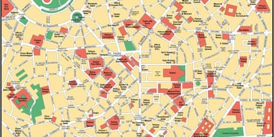 ミラノイタリア都市センター地図