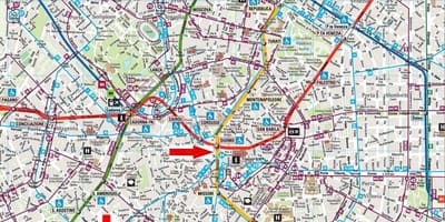 ミラノのナヴィーリ地区地図