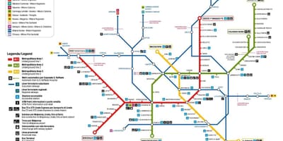 地図のミラノでのバス73ル