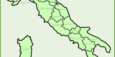 地図を示すイタリア-ミラノ