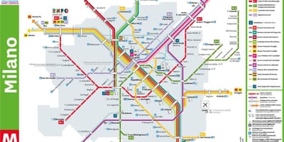 ミラノ中央駅の地図