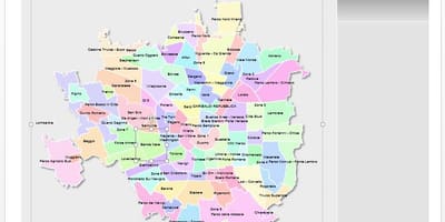地図のミラノ地区