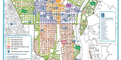 地図のミラノ駐車場 