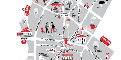 地図のミラノ-ブレラ美術