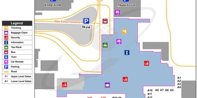 ミラノのミラノ-リナーテの地図